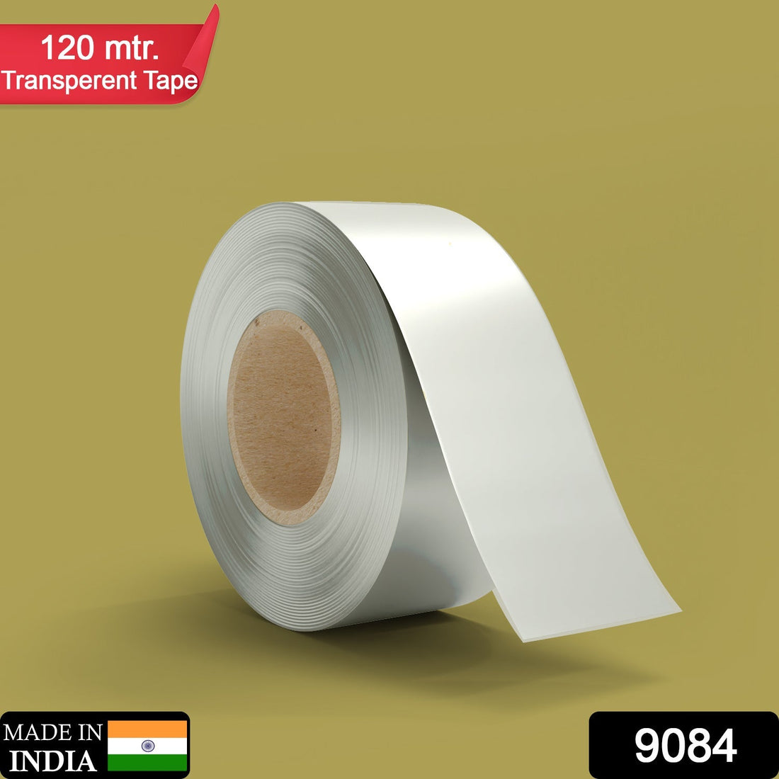 Transparent tape for home use, high adhesive and 120 meters long