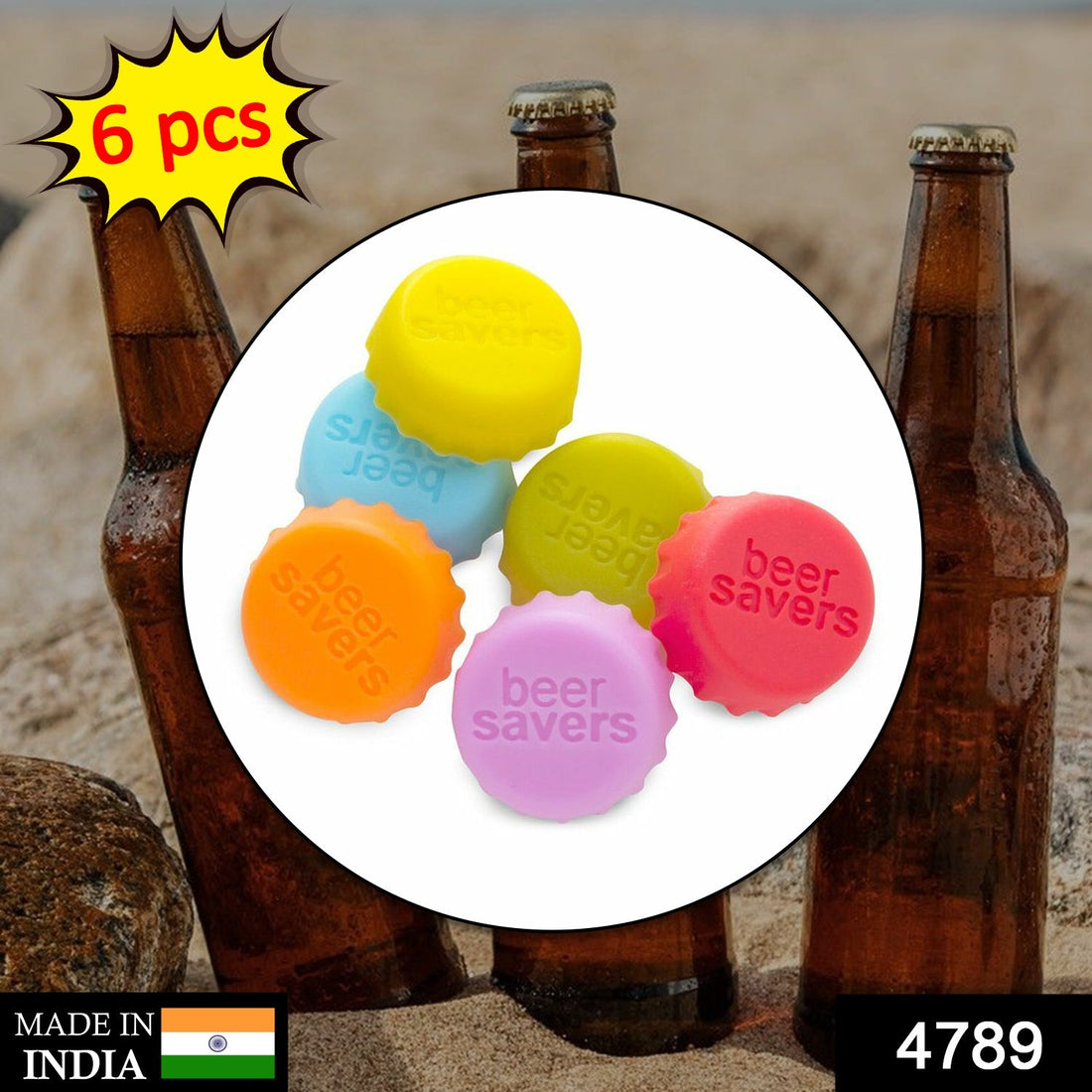 Beer saver caps 6pc