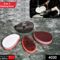Plastic Wet and Dry Brush for home  (Multicolor, 3 Units) your brand