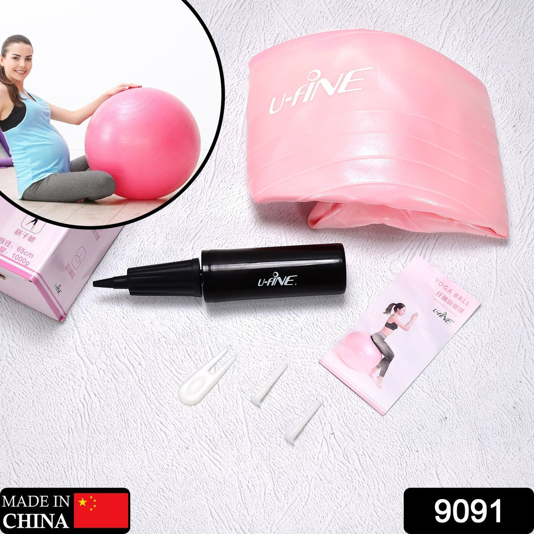 Anti Burst 65 cm Exercise Ball with Inflation Pump, Non-Slip Gym Ball, for Yoga, Pilates, Core Training Exercises at Home and Gym- Suitable for Men and Women your brand