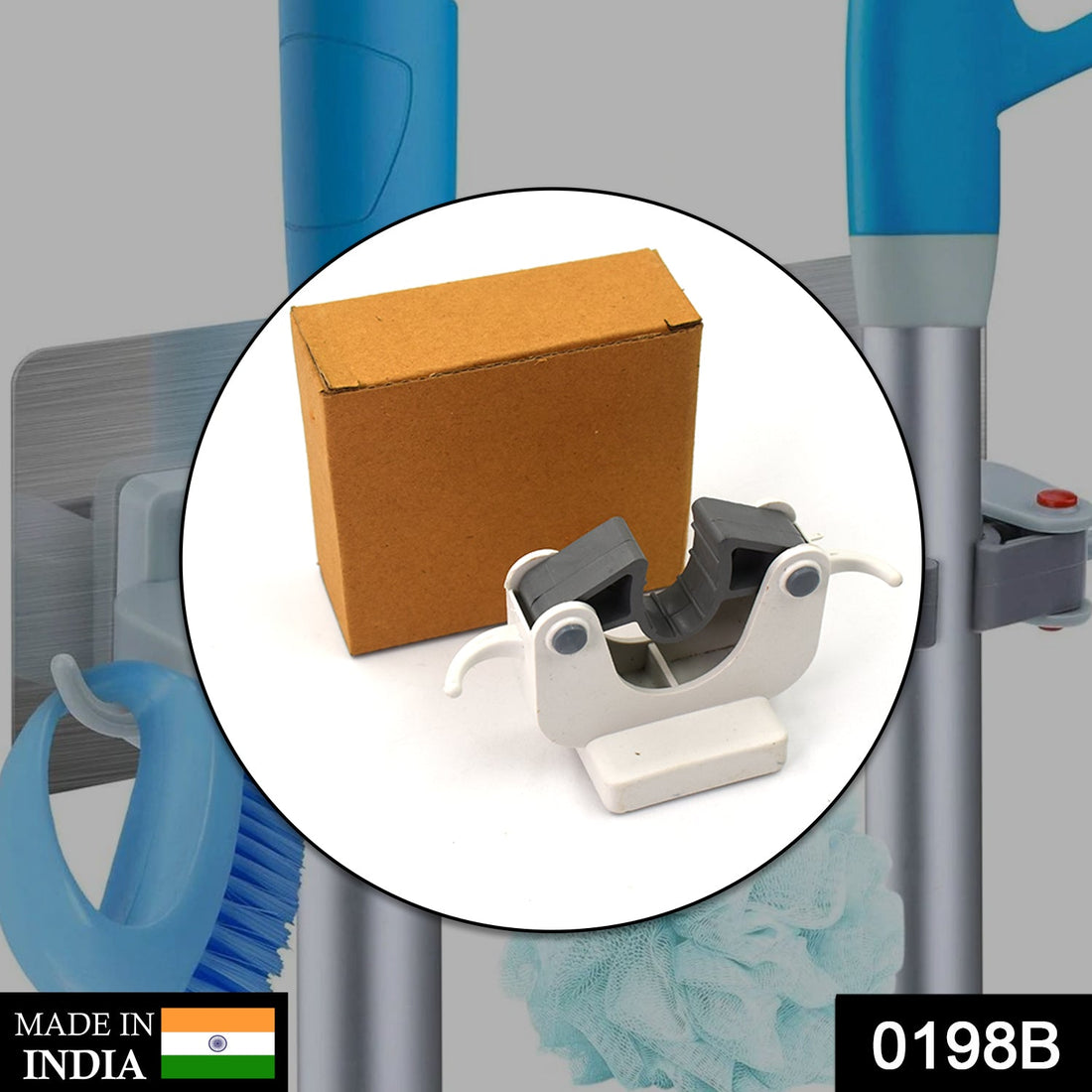 Mop hanger for various cleaning tools, used in any space
