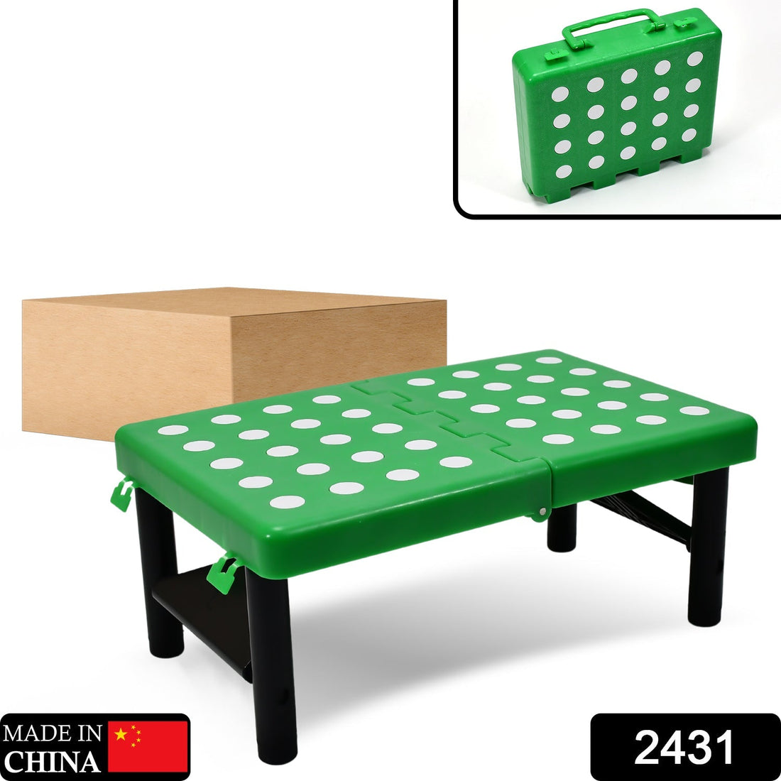 Compact foldable table, versatile and high-quality for various uses.