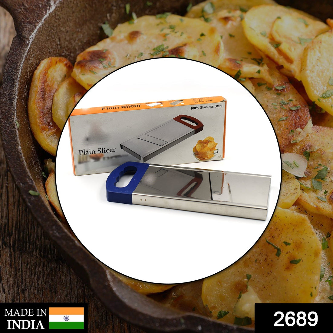 Plain potato slicer, essential for cutting and slicing potatoes in the kitchen.