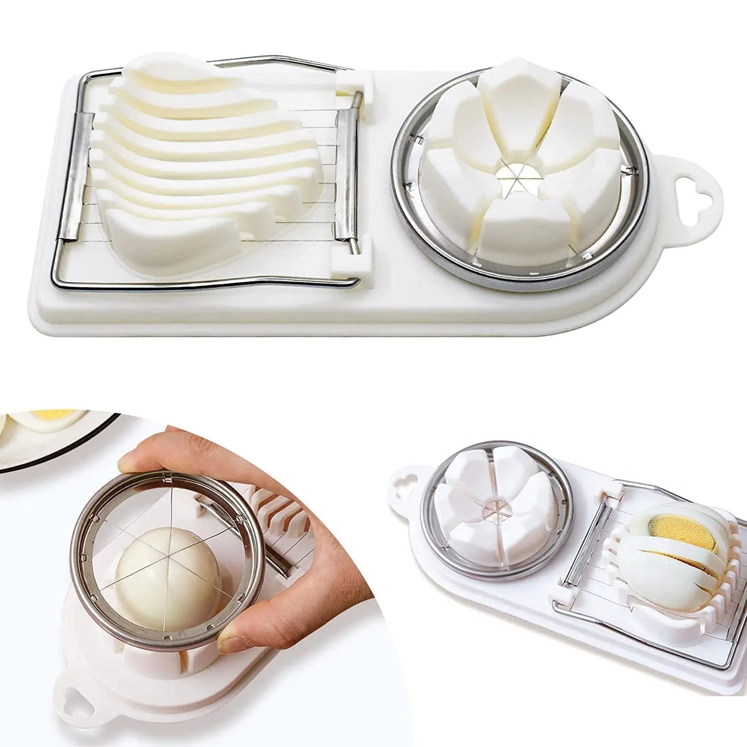 2 In 1 Egg Slicer, Egg Cutter For Hard Boiled Eggs your brand