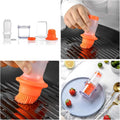 2 in 1 Portable Silicone Oil Bottle Brush with Lid (1 Set) your brand