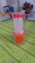 2 in 1 Portable Silicone Oil Bottle Brush with Lid (1 Set) your brand