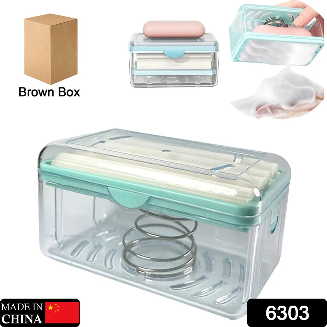 2-in-1 Portable Soap Dish & Dispenser: Roller, Drain Holes, Foaming your brand