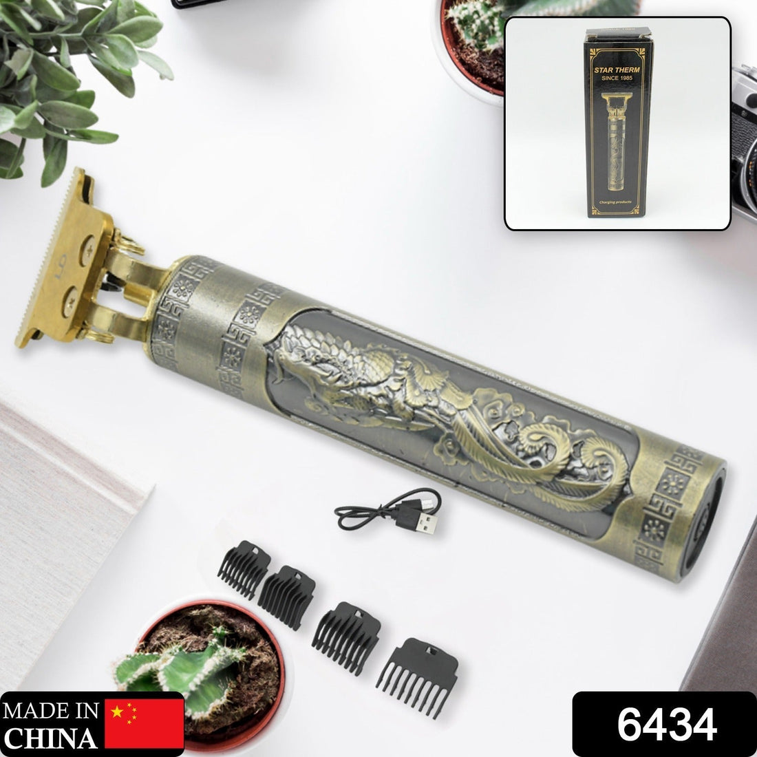 Hair Trimmer for Men Hair Style Trimmer, Professional Hair Clipper, Electric Shaving machine dry shaving for men - hair shaving and trimming beard With 4 adjustable blade clipper, Oil, Cleaning Brush your brand