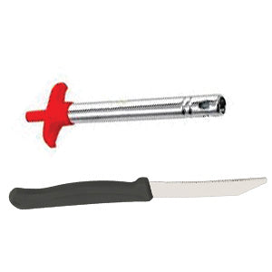 Stainless Steel Electronic Gas Lighter and Knife (2 in 1) your brand