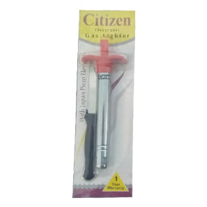 Stainless Steel Electronic Gas Lighter and Knife (2 in 1) your brand