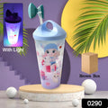 Unicorn Water Bottle with Straw & Lid for Kids (With Light) your brand