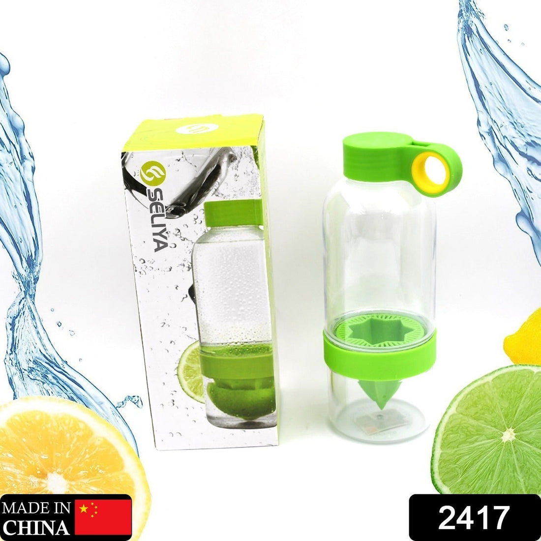 Citrus fruit infuser water bottle.