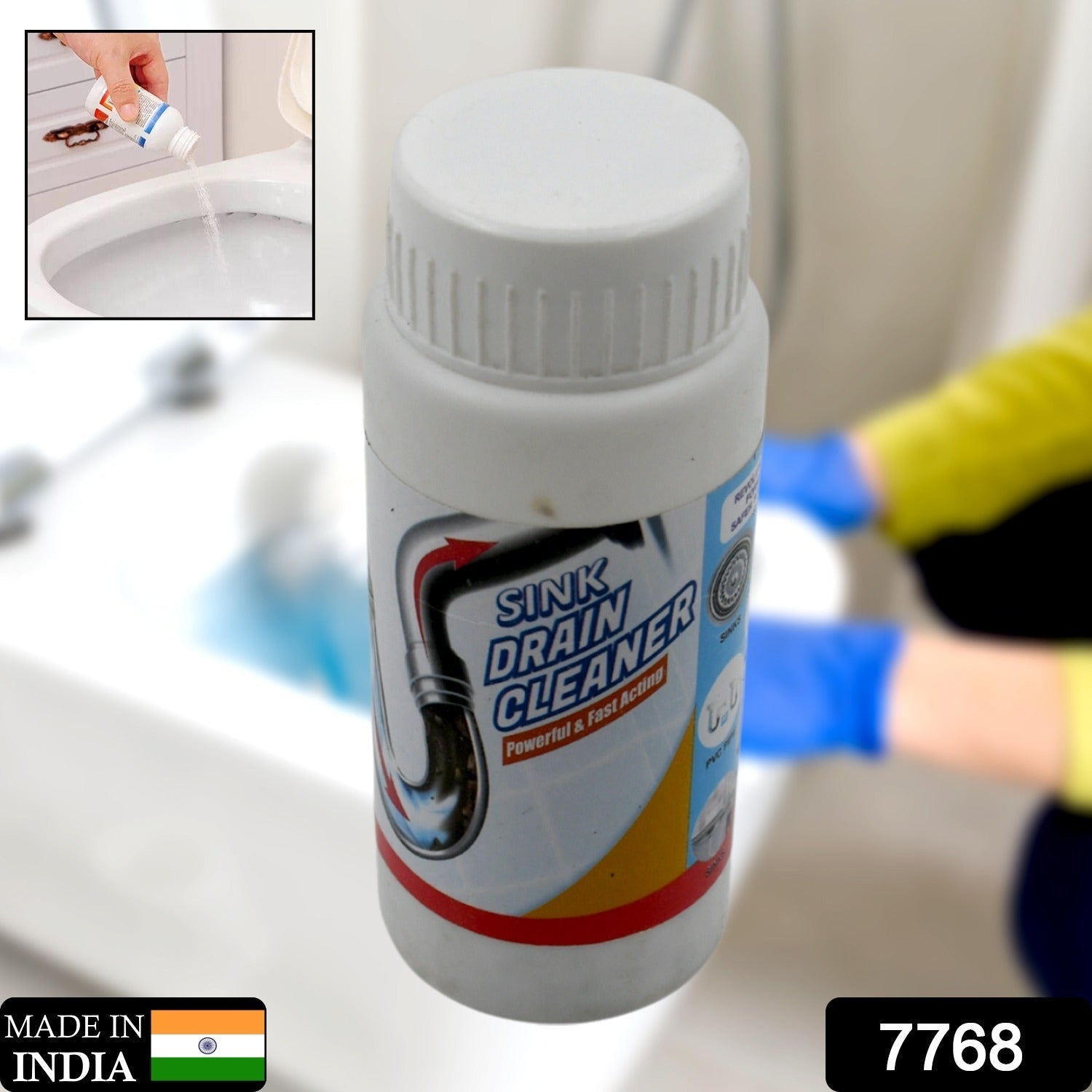 POWERFUL SINK AND DRAIN CLEANER, PORTABLE POWDER CLEANING TOOL SUPER CLOG REMOVER CHEMICAL POWDER AGENT your brand