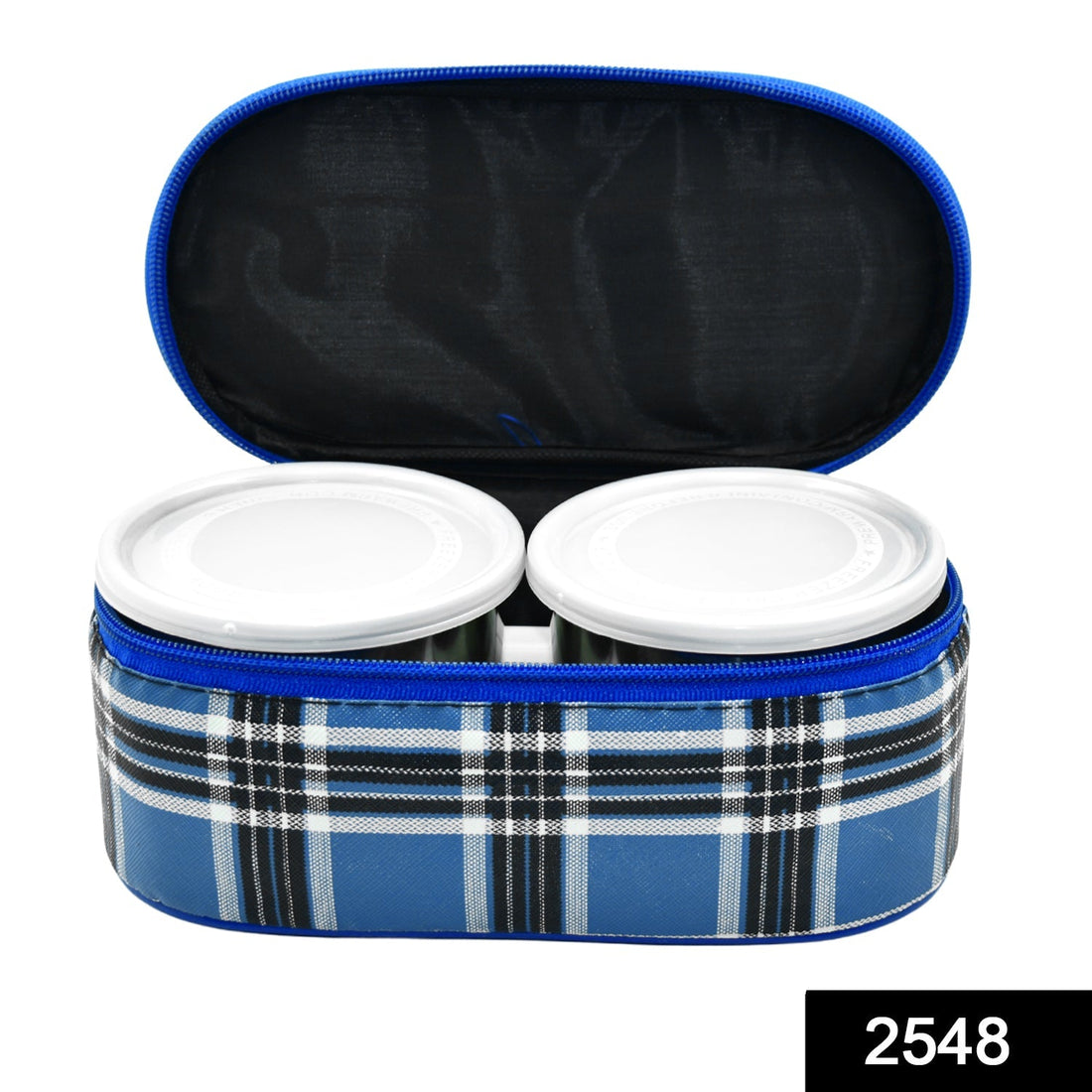 Set of three stainless steel lunch containers