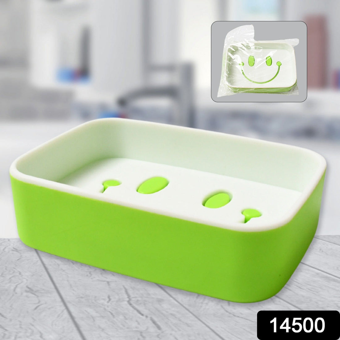 Portable Travel Home Box Cute Cartoons Smile Face Container Draining Holder Soap Dish your brand