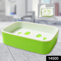 Portable Travel Home Box Cute Cartoons Smile Face Container Draining Holder Soap Dish your brand