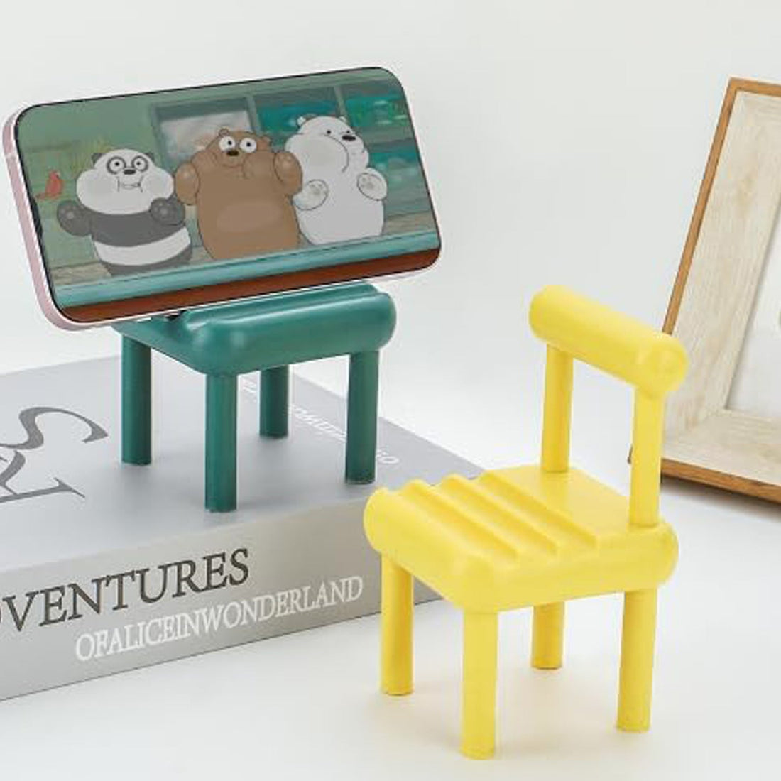 Mobile Phone Holder, Mini Chair Cell Phone Stand, Portable Smartphone Dock, Cellphone Holder for Desktop Design Compatible with All Mobile Phones (1 Pc) - Shopmania Wholesale