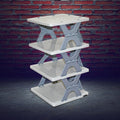 Foldable Shoe Rack (1 Pc, 4 Layers): Space-Saving, Entryway Storage - Shopmania Wholesale