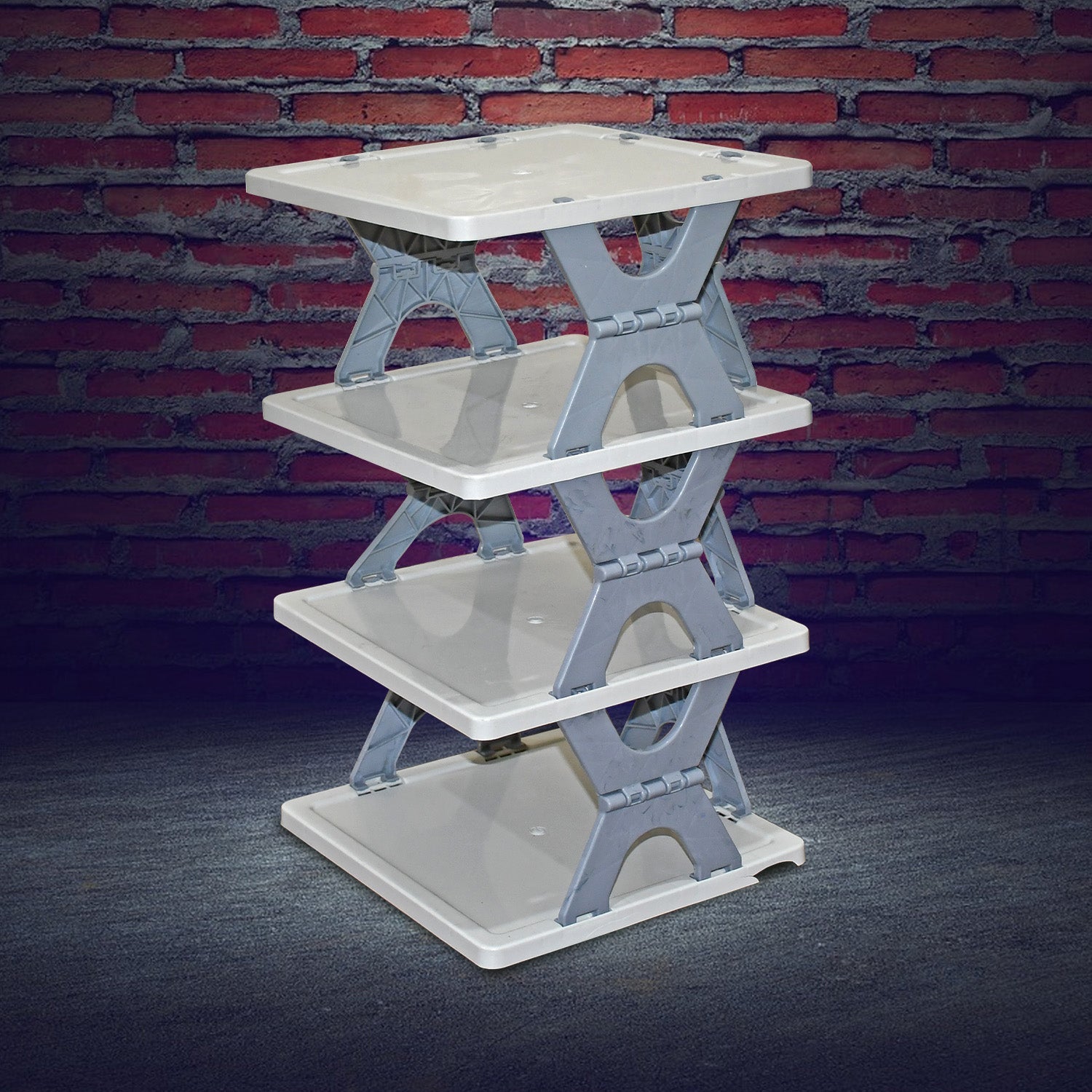 Foldable Shoe Rack (1 Pc, 4 Layers): Space-Saving, Entryway Storage - Shopmania Wholesale