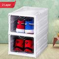 Stackable Multifunctional Storage, for Clothes Foldable Drawer Shelf Basket Utility Cart Rack Storage Organizer Cart for Kitchen, Pantry Closet, Bedroom, Bathroom, Laundry (2 / Layer 1 Pc) - Shopmania Wholesale