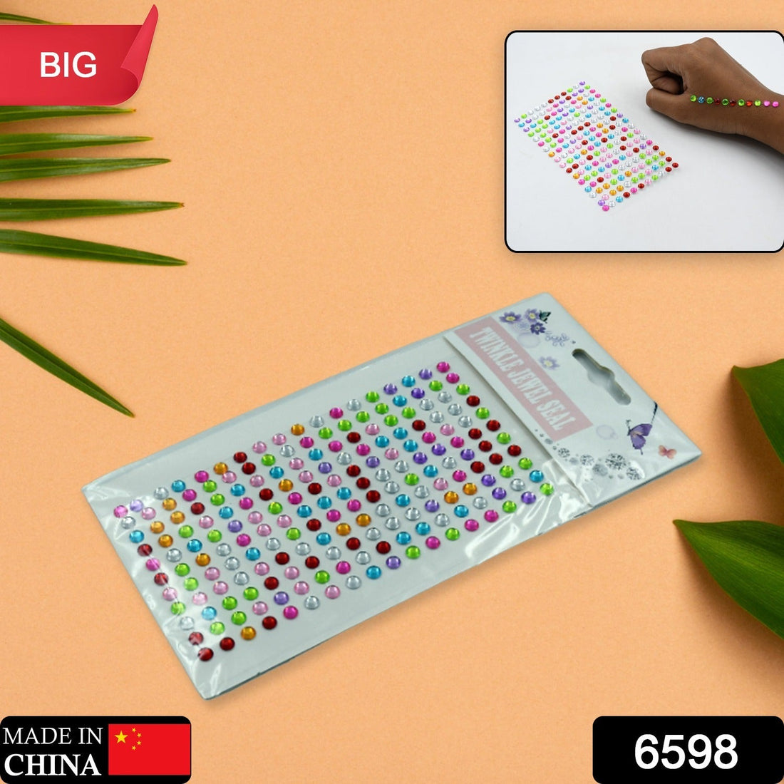 SpaceSelf Adhesive Multi Size Shaped Shining Stones Crystals Stickers For Art & Craft, Mobile Phone Decoration, Jewelery Making, School Projects, Creative Work - Shopmania Wholesale