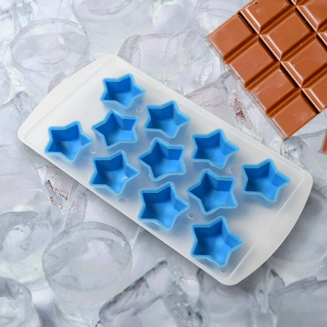 Silicone Mold Ice Cube Tray Creative Sweet Multi Type Ice Tray , Ice Cube Trays Multi Fruit Shape Ice Tray (1 Pc) your brand