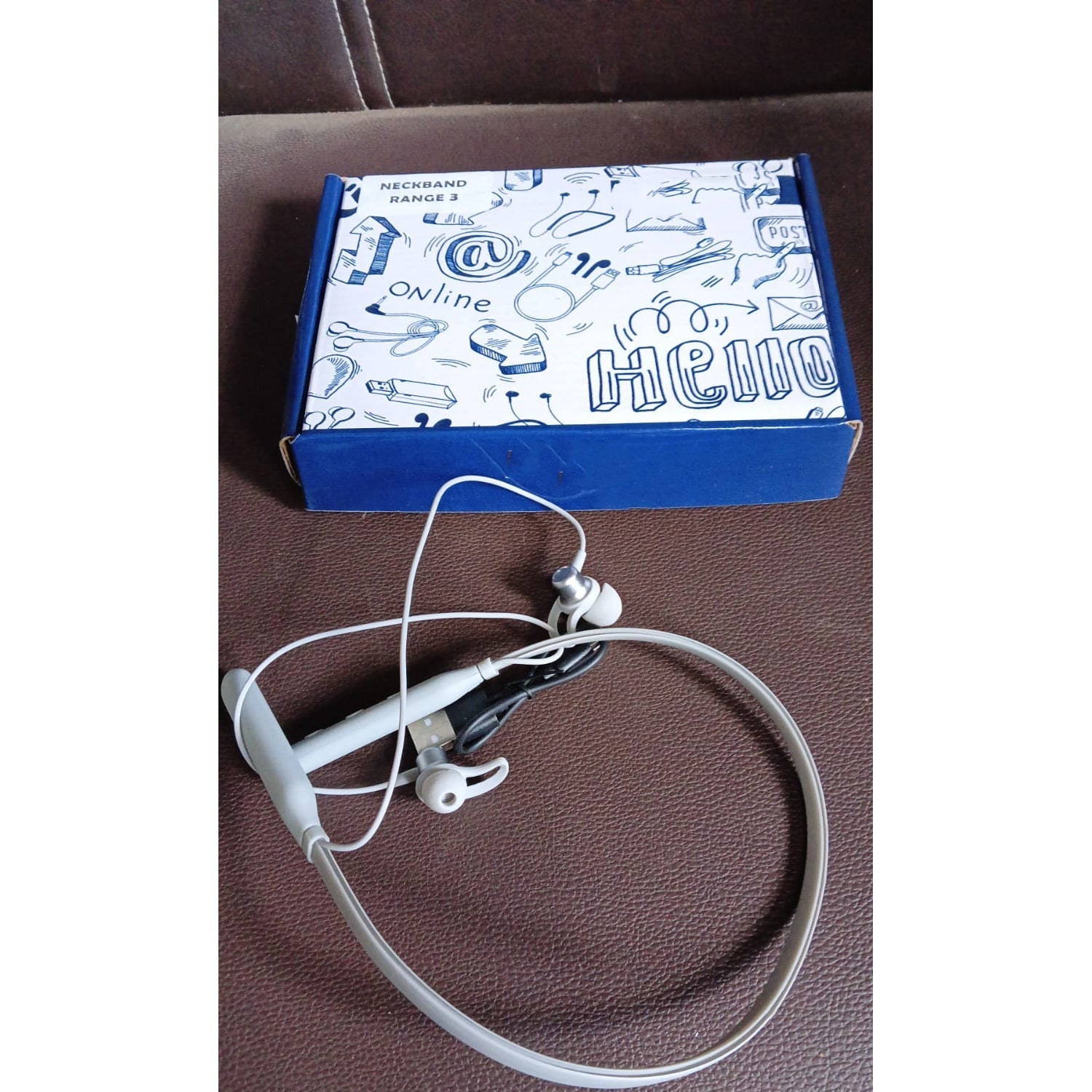 Bluetooth Headphone Neckband, Magnetic Earbuds (1 Pc) your brand
