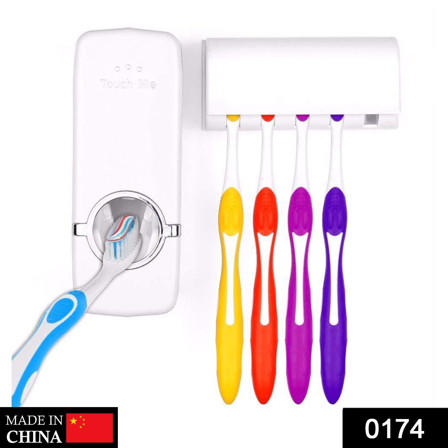 Toothpaste Dispenser & Tooth Brush Holder - Shopmania Wholesale