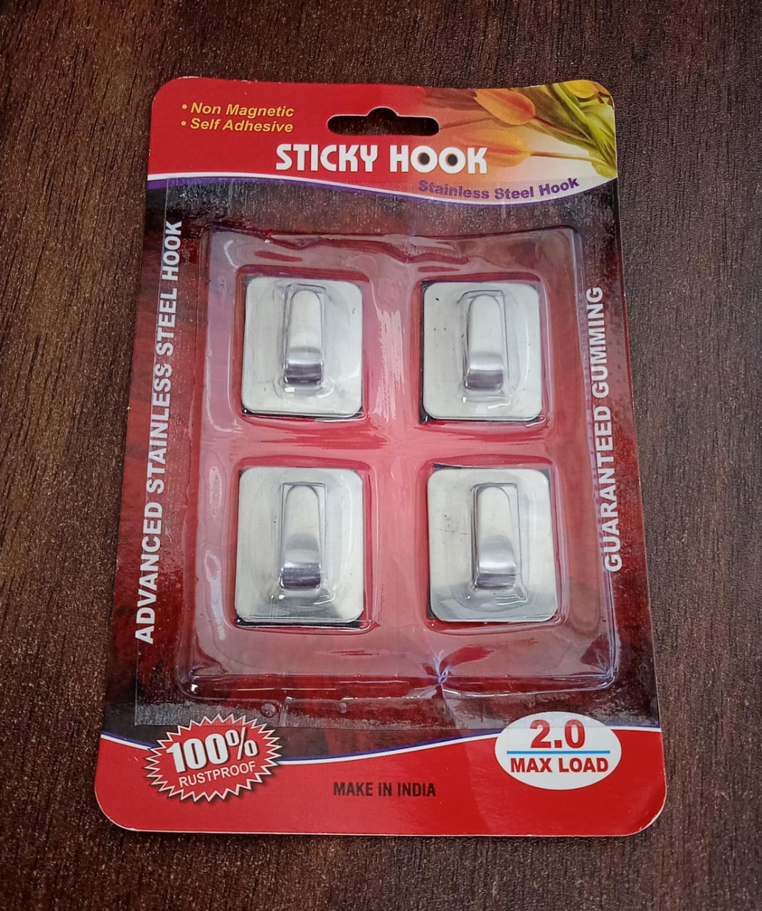 Self- Adhesive Hooks, Heavy Duty Wall Hooks Hangers Stainless Steel Waterproof Sticky Hooks for Hanging Robe Coat Towel Kitchen Bathroom and. your brand