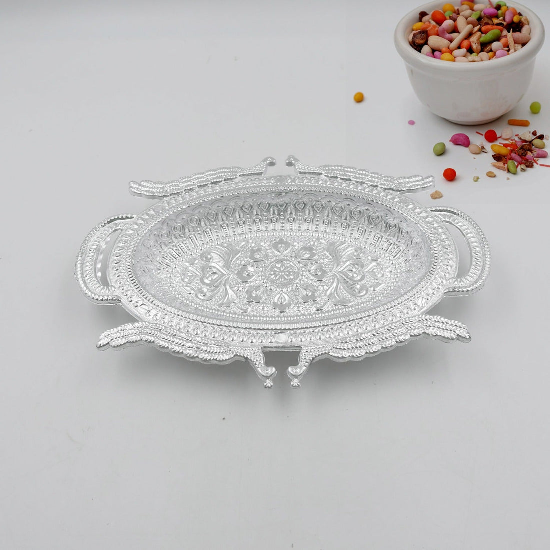 Decorative Mukhwas Serving Tray Serving Mukhwas Plate Fancy Candy Tray Dry Fruit Serving Tray - Shopmania Wholesale
