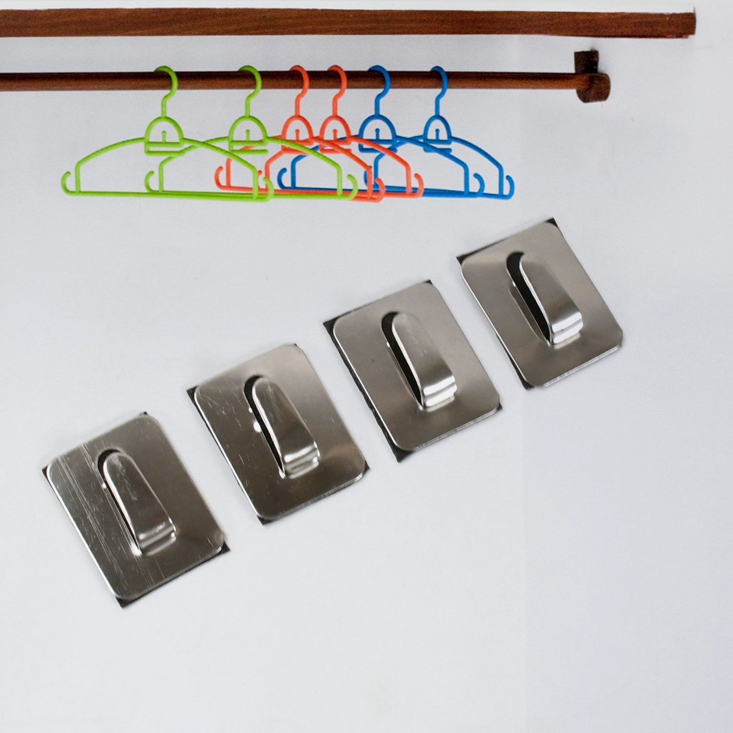 Self- Adhesive Hooks, Heavy Duty Wall Hooks Hangers Stainless Steel Waterproof Sticky Hooks for Hanging Robe Coat Towel Kitchen Bathroom and. your brand