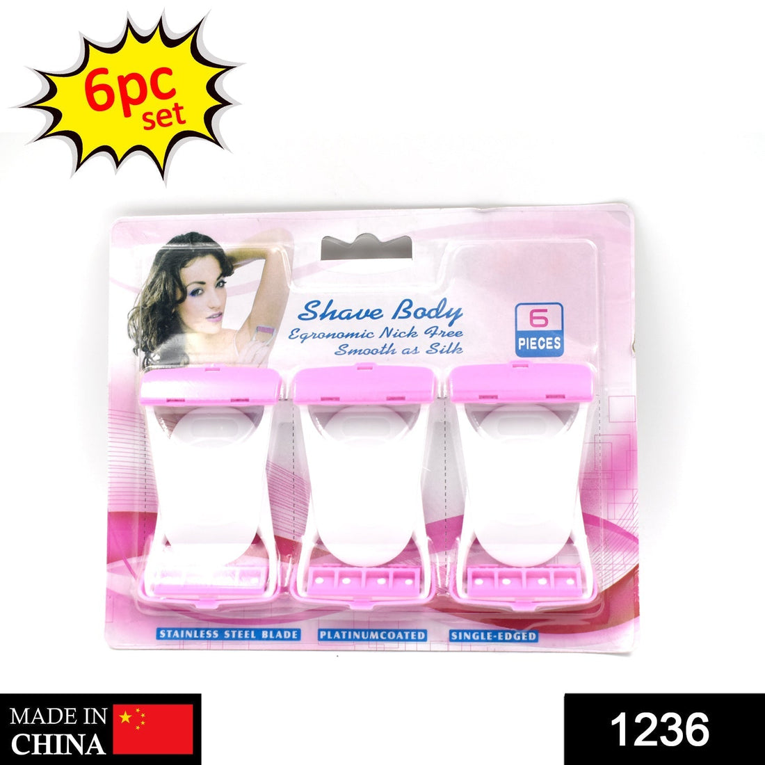 Disposable Body Skin Hair Removal Razor for Women  Pack of 6 - Shopmania Wholesale