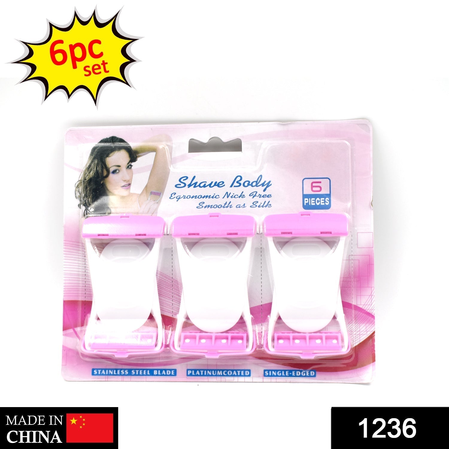 Disposable Body Skin Hair Removal Razor for Women  Pack of 6 - Shopmania Wholesale