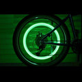 LED light valve caps for bicycle or car tires