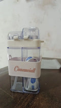 2in1 Dual Compartment Water Bottle with Straw and Adjustable Shoulder Straps (1 Pc / Multi color) your brand