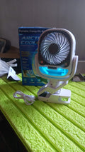 Air Portable Fan, Grip Go 3 Speed Small Fan, Great Stroller Fan, Travel or Desk Fan, Cordless Personal Evaporative Air Cooler, Universal Clamp for Indoor & Outdoor Use, 360 Degree Head Swivel, LED Color Changing Light your brand