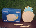 Kids Lunch Box Cute Pineapple Shaped Bento Box with Fork Spoon Snack Container Microwave Portable Office Lunch Box (1 Pc / With Spoon, Fork & Color Box) your brand