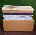 Plastic Multipurpose Desk Organizer Tray Office Drawer Dividers Storage Bins for Kitchen, Bathroom, Office, Makeup, Bedroom Dresser, Craft Basket Rack Multicolour (6 Pcs Set) your brand