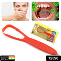 Plastic Tongue Cleaner For Kids & Adults | Tongue Scraper For Bad Breath, Maintain Oral Hygiene for Daily Use | for Fresh Breath & Bacteria Removal | Improved Taste Plastic With Handle Tongue Cleaner (1 Pc ) your brand