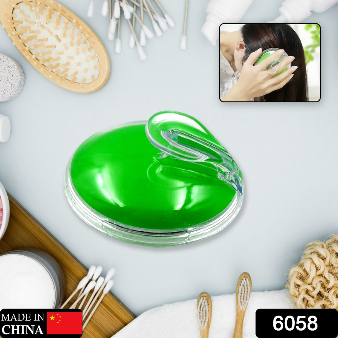 Silicone head massager
