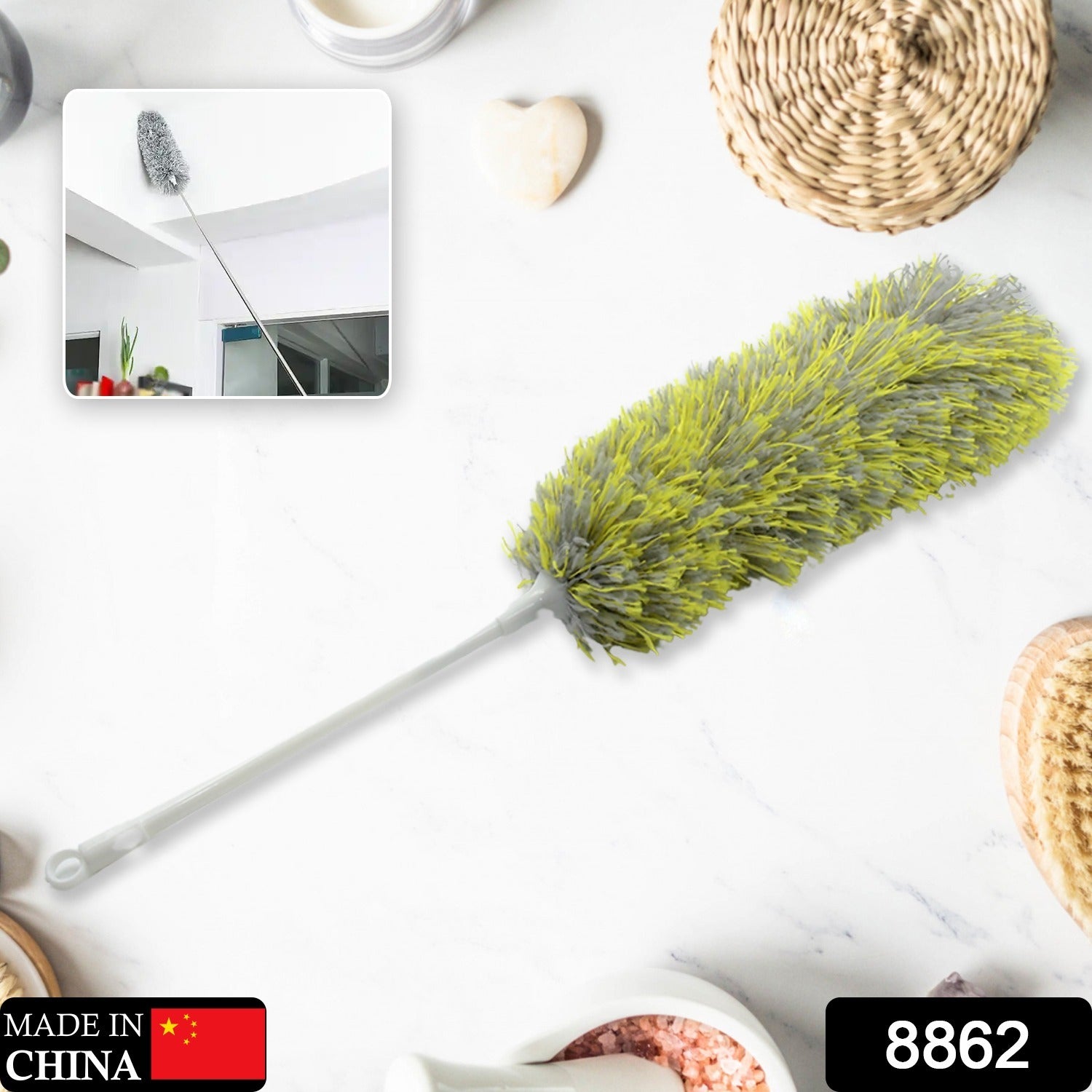 Long Handle, Microfiber Duster for Cleaning, Microfiber Hand Duster Washable Microfiber Cleaning Tool Extendable Dusters for Cleaning Office, Car, Computer, Air Condition, Washable Duster (62Cm) - Shopmania Wholesale