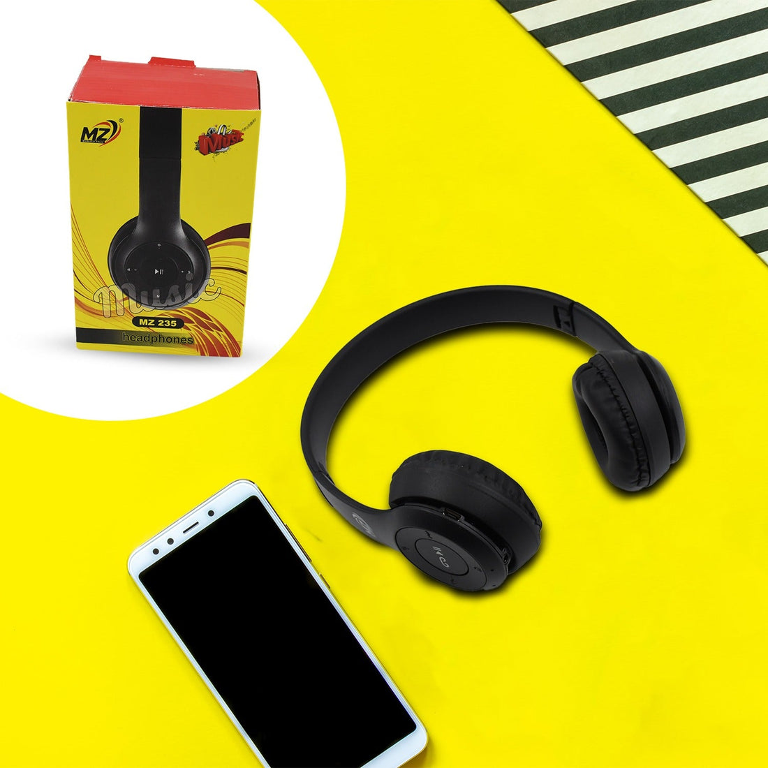 Wireless Headphone Over The Head Bluetooth Headset Foldable Headband Hands-free with Calling Function (1 Pc) - Shopmania Wholesale