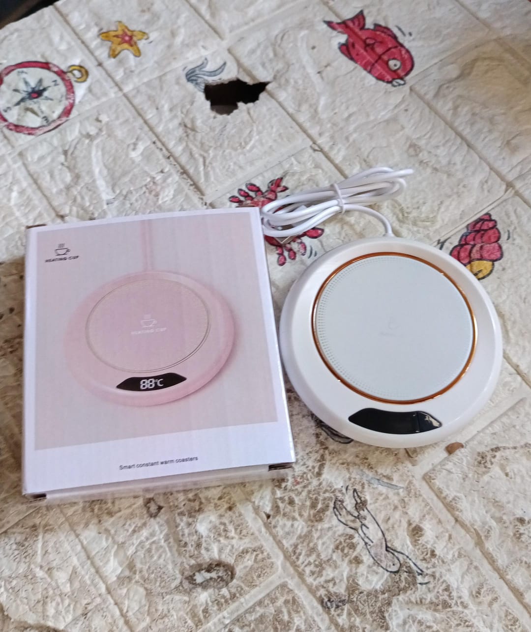 USB Warm Coaster Heated Coffee Mug Portable Office Desk Portable Cup, Heater Coffee Mug Warmer Electric Cup Warmer (1 Pc) - Shopmania Wholesale