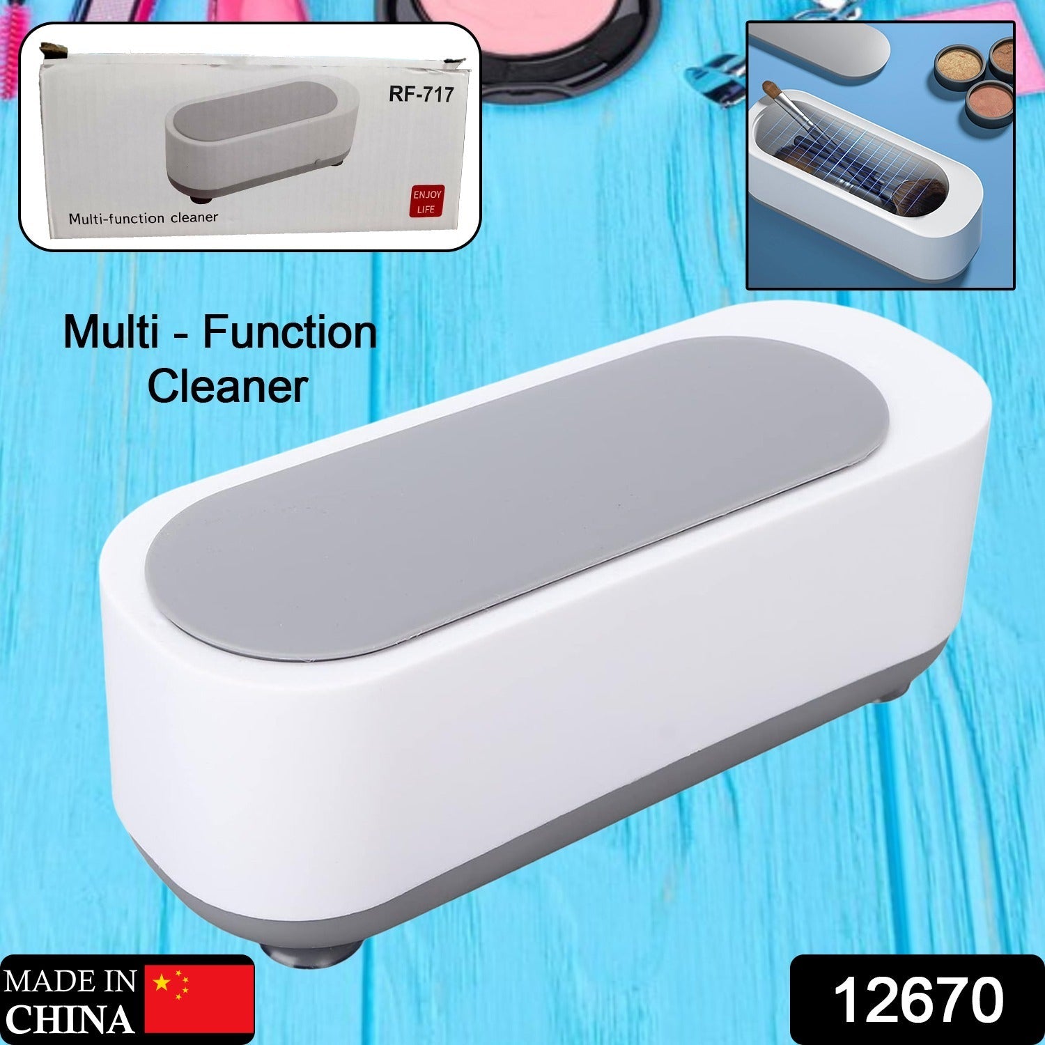 Ultrasonic Jewllery, Cleaner, Ultrasonic Cleaning Machine, Portable jewellery Cleaning Mchine For Jewellery, Ring, Silver, Retainer, Glasses, Watches, Coins, High Frequency Vibration Machine (Battery Not Included) - Shopmania Wholesale