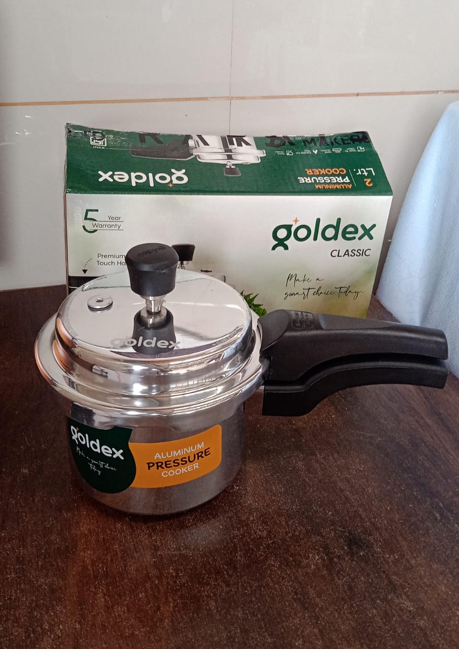 Aluminium Classic Goldex Pressure Cookers With Outer Lid (2 Litres / 5-Year warranty) your brand