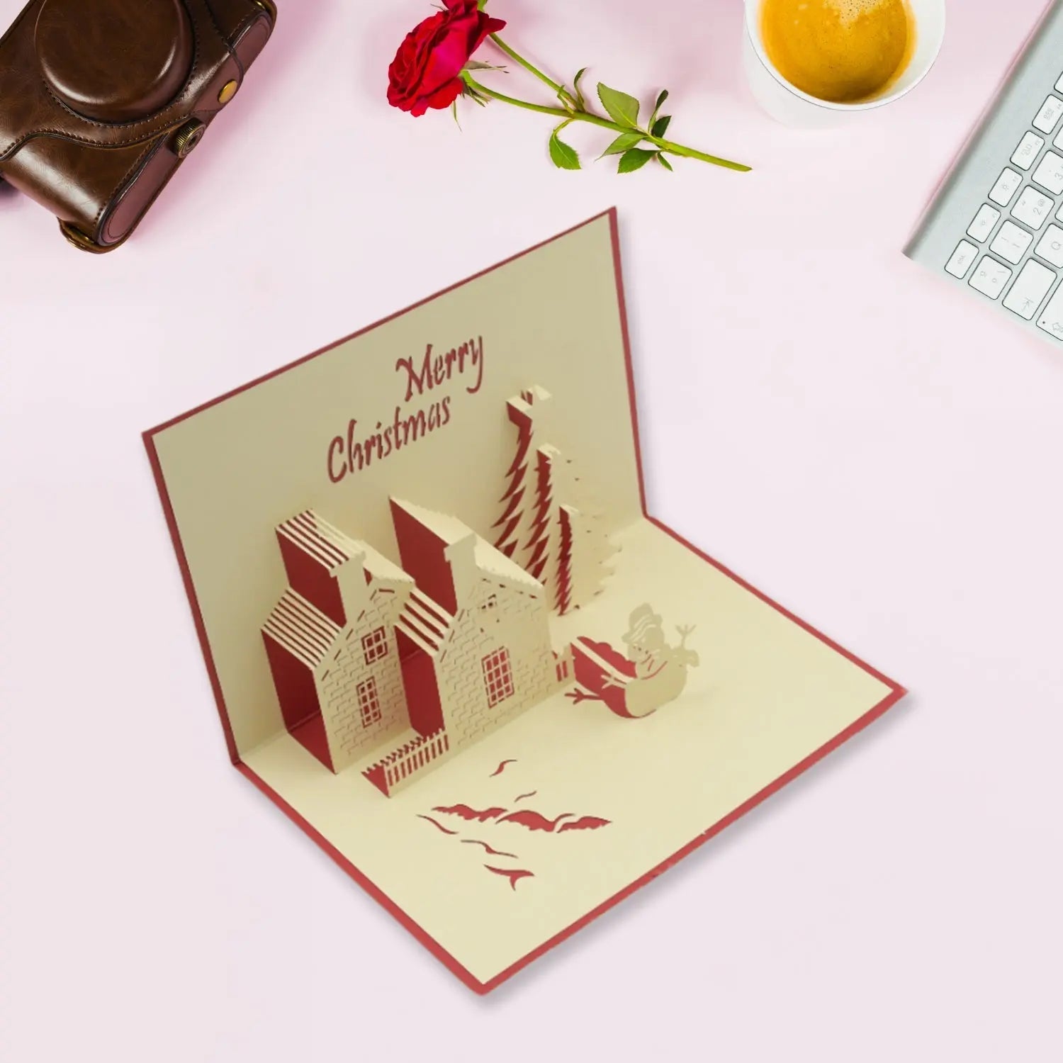 3D Paper Wish Card High Quality Paper Card All Design Card Good Wishing Card  (Birthday , Valentine , love , Christmas Card) (1Pc ) your brand
