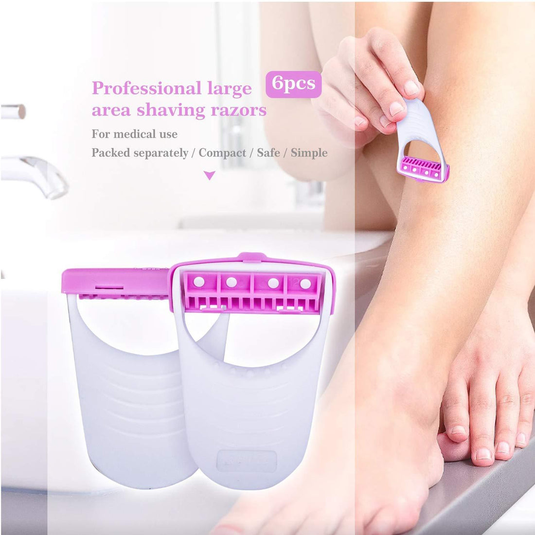 Disposable Body Skin Hair Removal Razor for Women  Pack of 6 - Shopmania Wholesale