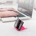 Universal Portable Three-Sided Pyramid Shape Mobile Holder Stand your brand