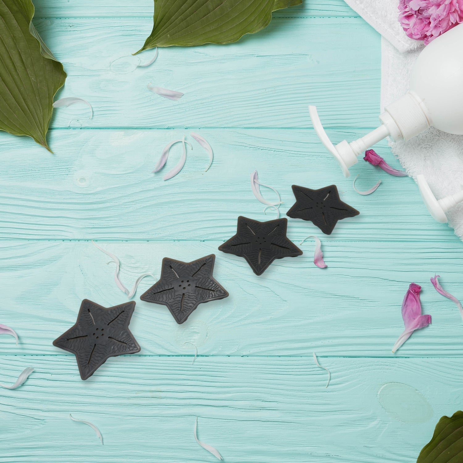 Mini  Pvc Anti-Slip Bat Mat Non Slip Baby Bath Mats, Mini Child Safety Anti Slip Shower Mats Star Shaped for Kids (4 pc Set) - Shopmania Wholesale