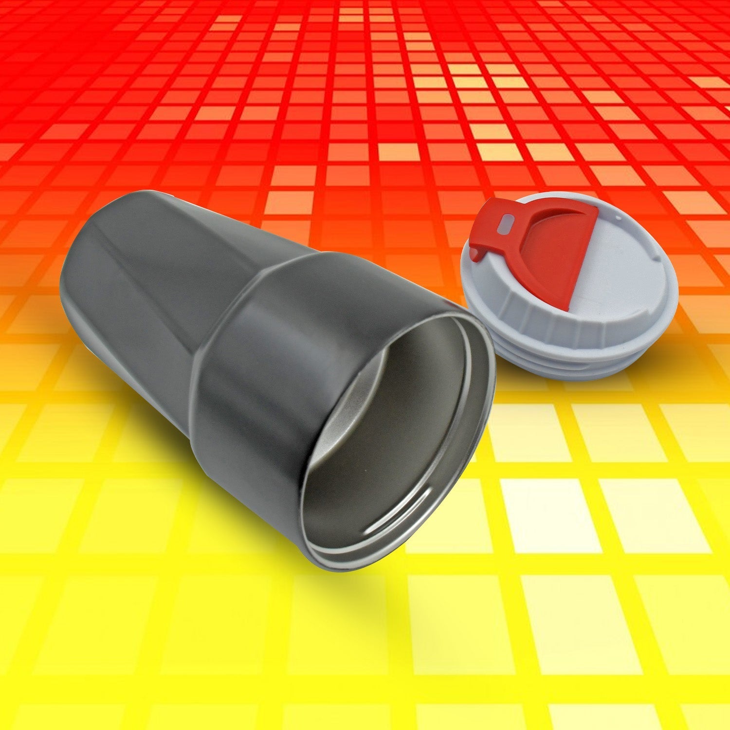 Stainless Steel Vacuum Insulated Travel Mug with Lid (1 Pc) - Coffee, Tea your brand